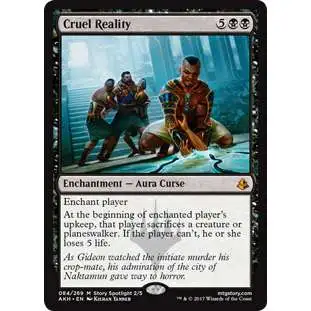 MtG Trading Card Game Amonkhet Mythic Rare Cruel Reality #84