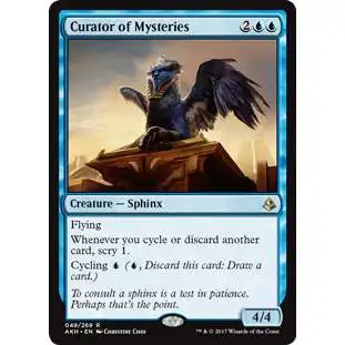 MtG Trading Card Game Amonkhet Rare Foil Curator of Mysteries #49