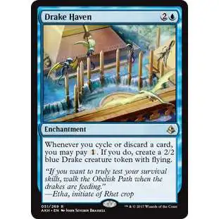 MtG Trading Card Game Amonkhet Rare Drake Haven #51