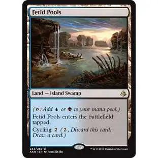 MtG Trading Card Game Amonkhet Rare Fetid Pools #243