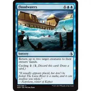 MtG Trading Card Game Amonkhet Common Floodwaters #53
