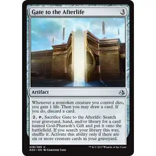 MtG Trading Card Game Amonkhet Uncommon Gate to the Afterlife #228