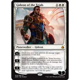 MtG Trading Card Game Amonkhet Mythic Rare Gideon of the Trials #14
