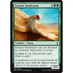 MtG Trading Card Game Amonkhet Common Foil Greater Sandwurm #168