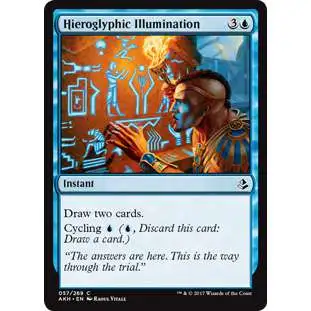 MtG Trading Card Game Amonkhet Common Hieroglyphic Illumination #57