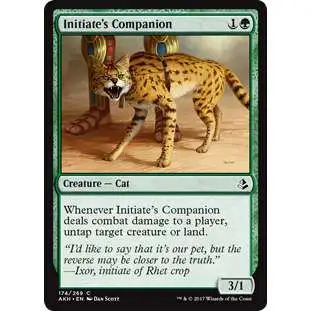 MtG Trading Card Game Amonkhet Common Initiate's Companion #174