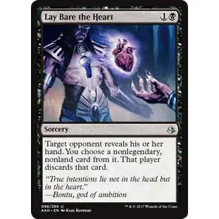 MtG Trading Card Game Amonkhet Uncommon Foil Lay Bare the Heart #96