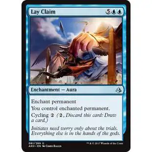 MtG Trading Card Game Amonkhet Uncommon Foil Lay Claim #61