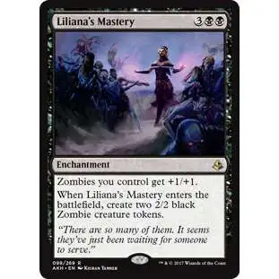 MtG Trading Card Game Amonkhet Rare Liliana's Mastery #98