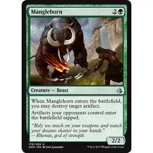 MtG Trading Card Game Amonkhet Uncommon Manglehorn #175