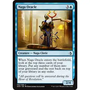 MtG Trading Card Game Amonkhet Common Foil Naga Oracle #62