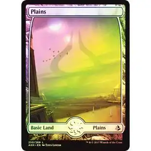 MtG Trading Card Game Amonkhet Land Plains #250 [Foil Full-Art]