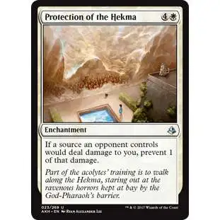 MtG Trading Card Game Amonkhet Uncommon Protection of the Hekma #23