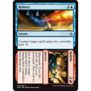 MtG Trading Card Game Amonkhet Uncommon Reduce to Rubble #216