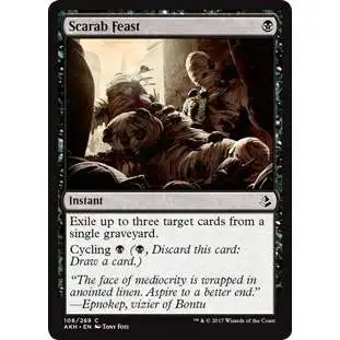 MtG Trading Card Game Amonkhet Common Scarab Feast #106