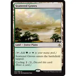 MtG Trading Card Game Amonkhet Rare Scattered Groves #247