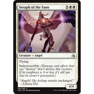 MtG Trading Card Game Amonkhet Uncommon Seraph of the Suns #28