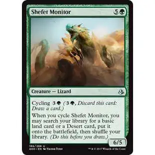 MtG Trading Card Game Amonkhet Uncommon Shefet Monitor #186