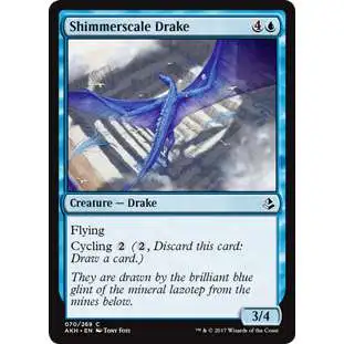 MtG Trading Card Game Amonkhet Common Foil Shimmerscale Drake #70