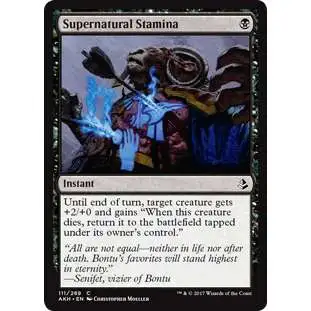 MtG Trading Card Game Amonkhet Common Foil Supernatural Stamina #111