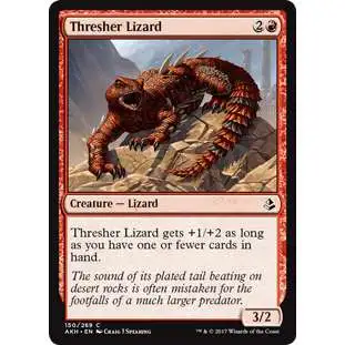 MtG Trading Card Game Amonkhet Common Foil Thresher Lizard #150