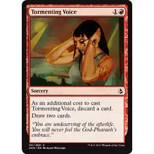 MtG Trading Card Game Amonkhet Common Tormenting Voice #151