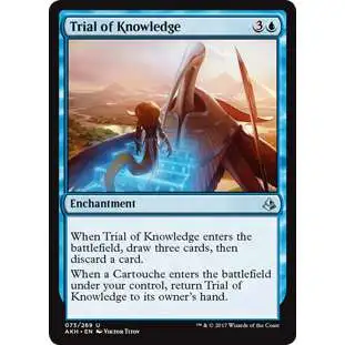 MtG Trading Card Game Amonkhet Uncommon Trial of Knowledge #73