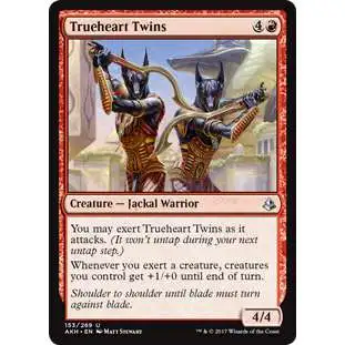 MtG Trading Card Game Amonkhet Uncommon Trueheart Twins #153
