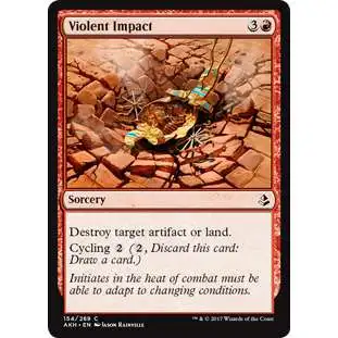 MtG Trading Card Game Amonkhet Common Violent Impact #154