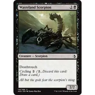 MtG Trading Card Game Amonkhet Common Wasteland Scorpion #116