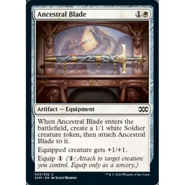 MtG Double Masters Common Foil Ancestral Blade #3