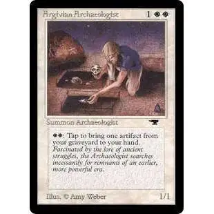 MtG Antiquities Rare Argivian Archaeologist [Moderately Played]
