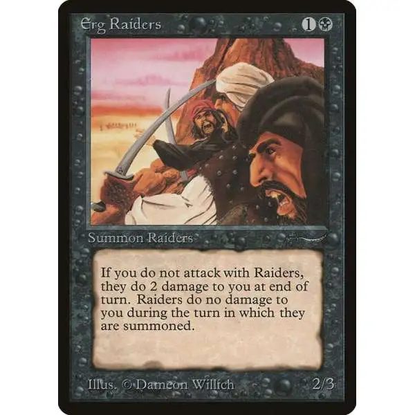 MtG Arabian Nights Common Erg Raiders [Light Version] [Lightly Played]