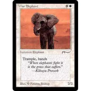 MtG Arabian Nights Common War Elephant [Lightly Played - Dark Version] [Lightly Played]