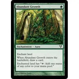 MtG Trading Card Game Avacyn Restored Common Abundant Growth #167