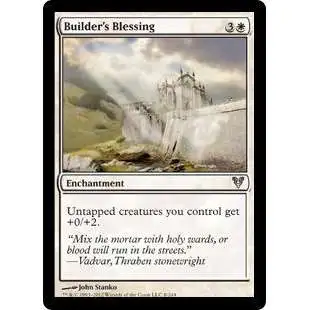 MtG Trading Card Game Avacyn Restored Uncommon Foil Builder's Blessing #8