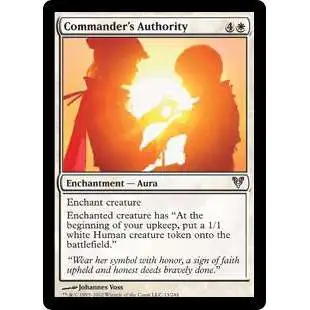 MtG Trading Card Game Avacyn Restored Uncommon Commander's Authority #13