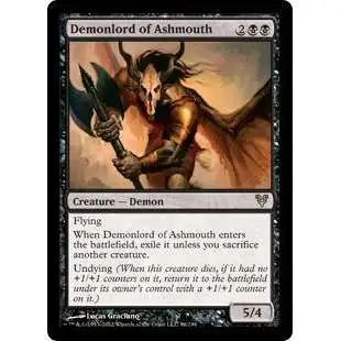 MtG Trading Card Game Avacyn Restored Rare Demonlord of Ashmouth #96