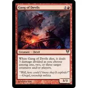 MtG Trading Card Game Avacyn Restored Uncommon Gang of Devils #136