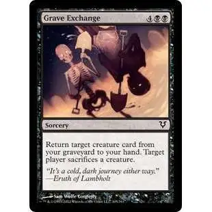 MtG Trading Card Game Avacyn Restored Common Grave Exchange #105