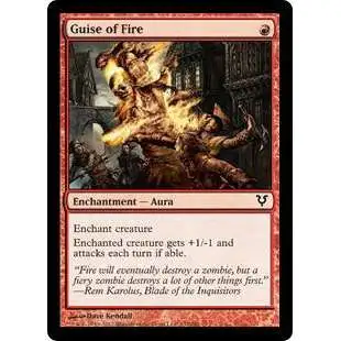 MtG Trading Card Game Avacyn Restored Common Guise of Fire #137