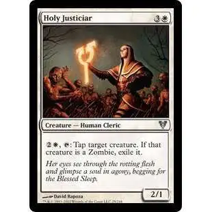 MtG Trading Card Game Avacyn Restored Uncommon Holy Justiciar #25