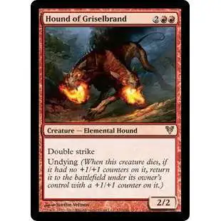 MtG Trading Card Game Avacyn Restored Rare Hound of Griselbrand #141