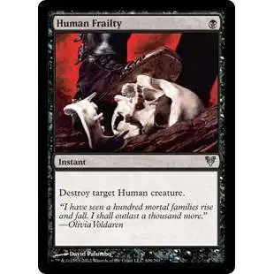MtG Trading Card Game Avacyn Restored Uncommon Human Frailty #109