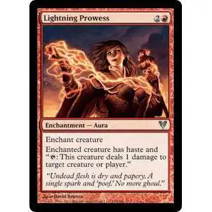 MtG Trading Card Game Avacyn Restored Uncommon Lightning Prowess #145