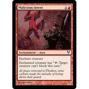 MtG Trading Card Game Avacyn Restored Common Malicious Intent #147