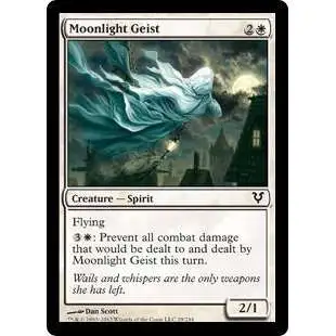 MtG Trading Card Game Avacyn Restored Common Moonlight Geist #29
