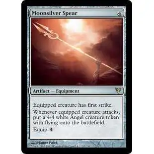 MtG Trading Card Game Avacyn Restored Rare Moonsilver Spear #217