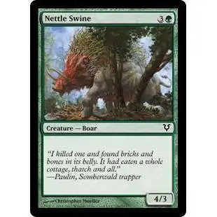 MtG Trading Card Game Avacyn Restored Common Nettle Swine #186
