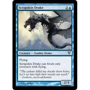 MtG Trading Card Game Avacyn Restored Common Scrapskin Drake #73